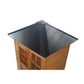 Sunray Freeport 300D1 Outdoor Traditional Steam Sauna - showing the black metal roof