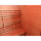 Sunray Freeport 300D1 Outdoor Traditional Steam Sauna - close up of the wood wall and bench