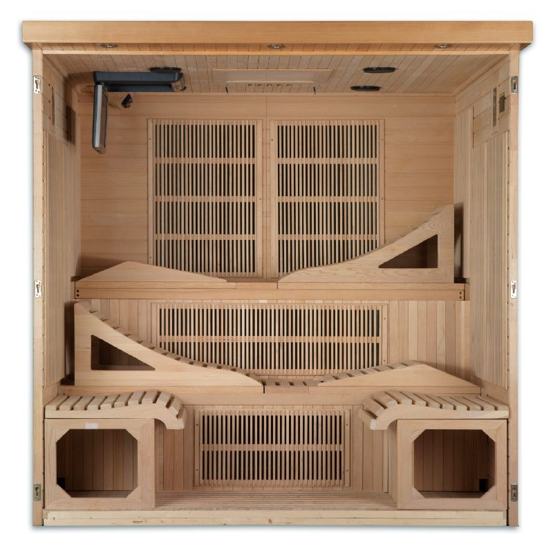 Dynamic Saunas Monaco GDI-6996-01 | 6 Person Infrared Sauna-interior