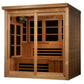 Monaco 6 Person Infrared Sauna - angled view