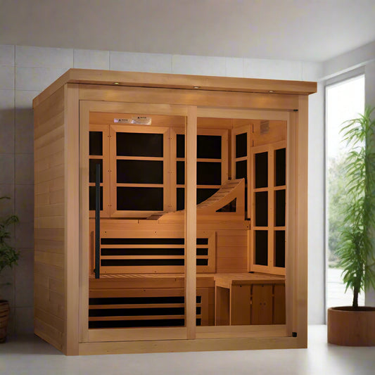 Monaco 6 Person Infrared Sauna - full view