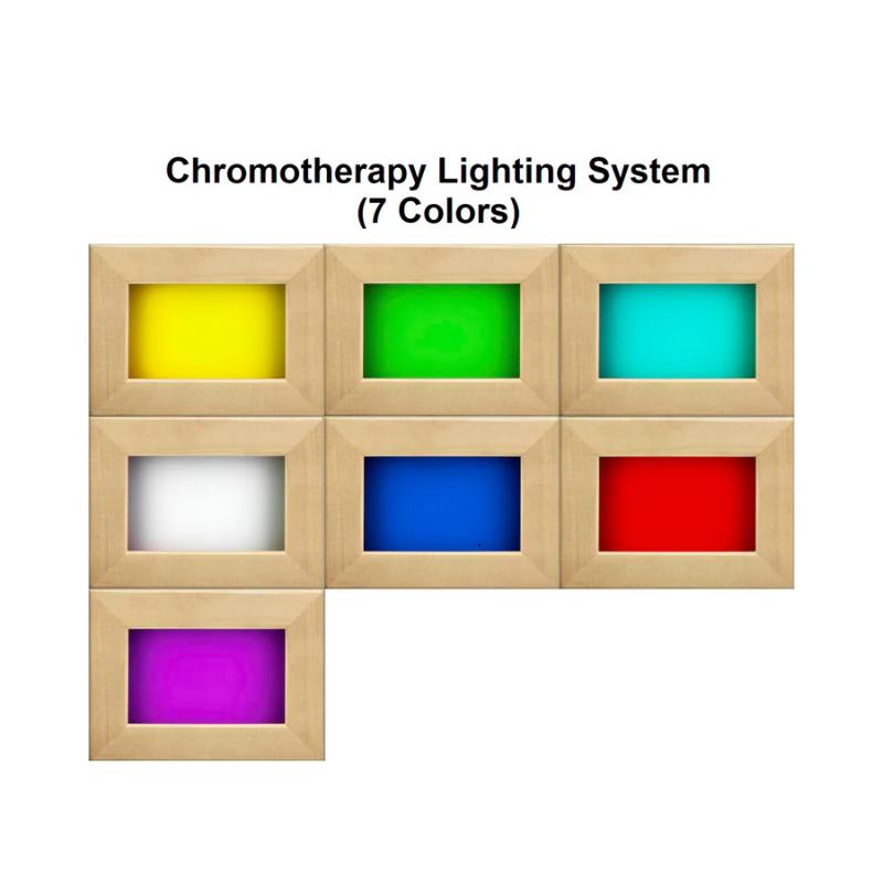 Engelberg Traditional Steam Sauna - chromotherapy lighting