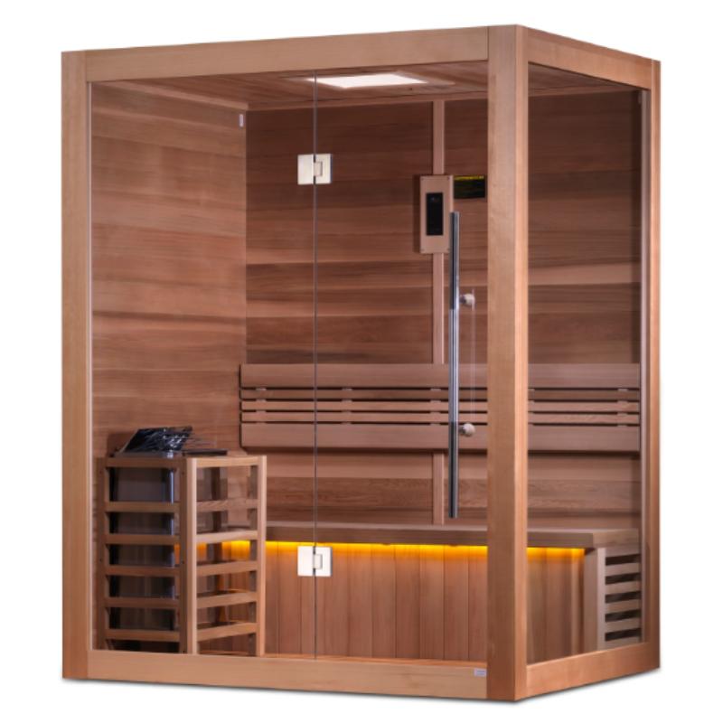 Golden Designs Hanko Edition Traditional Sauna - angled view