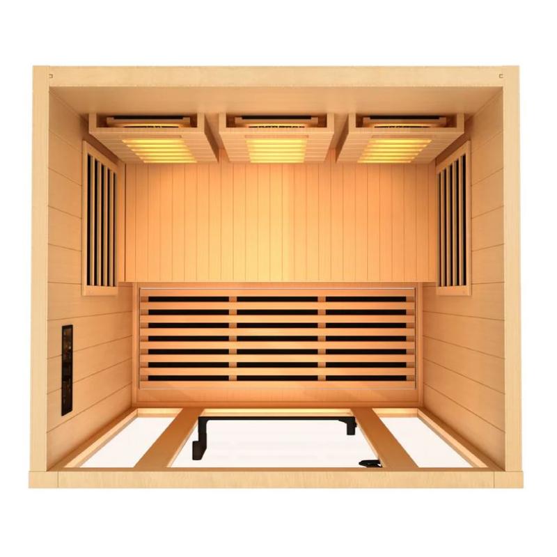 Golden Designs GDI-8020-03 | 2 Person Full Spectrum Infrared Sauna with Himalayan Salt