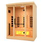 Golden Designs GDI-8030-03 | 3 Person Full Spectrum Infrared Sauna with Himalayan Salt