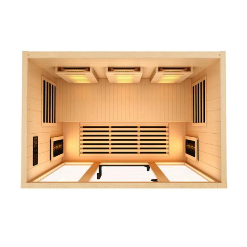 Golden Designs GDI-8030-03 | 3 Person Full Spectrum Infrared Sauna with Himalayan Salt