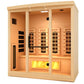 Golden Designs GDI-8040-03 | Indoor 4 Person Full Spectrum Infrared Sauna with Himalayan Salt