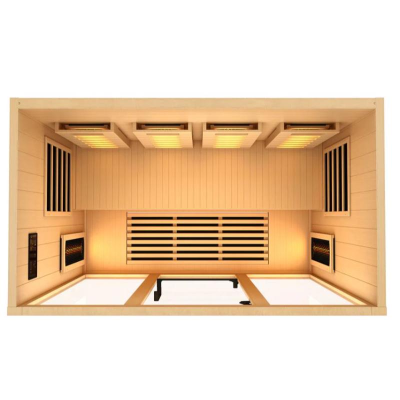 Golden Designs GDI-8040-03 | 4 Person Full Spectrum Infrared Sauna with Himalayan Salt