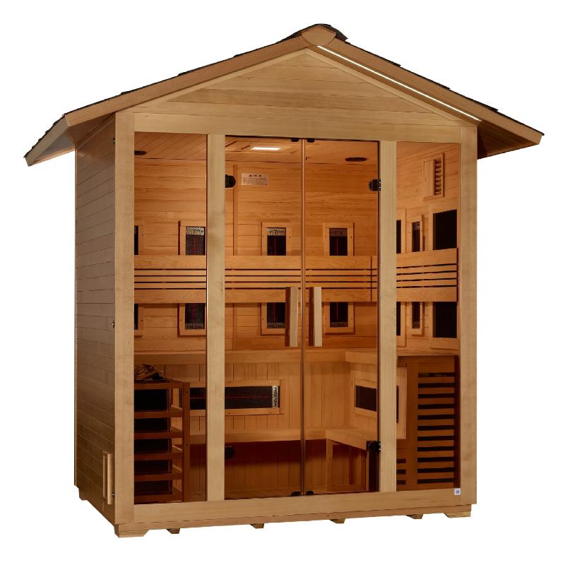 Gargellen 5 Person Hybrid Sauna - angled front view