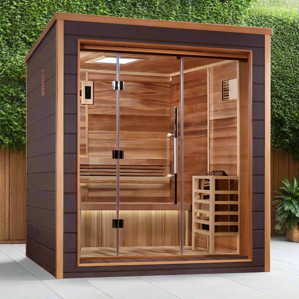 Golden Designs Drammen 3 Person Traditional Steam Sauna – GDI-8203