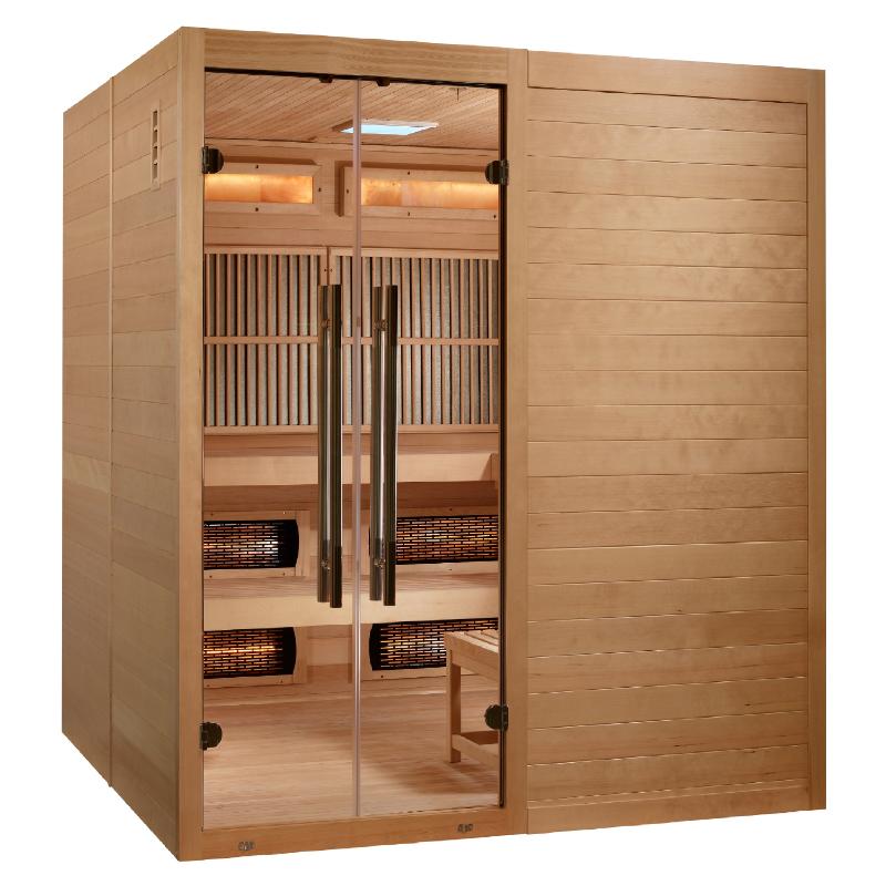 Toledo Hybrid Sauna GDI-8360-01 - angled front view