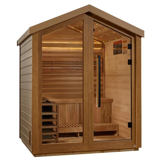 Golden Designs Savonlinna Outdoor Steam Sauna | 3 Person GDI-8503-01