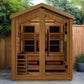 Loviisa Outdoor Hybrid Sauna  GDI-8523-01 - full front view