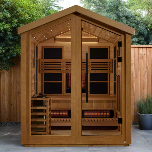 Loviisa Outdoor Hybrid Sauna  GDI-8523-01 - full front view