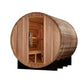 Golden Designs - Klosters Barrel Sauna GDI-B006-01 - front angled view