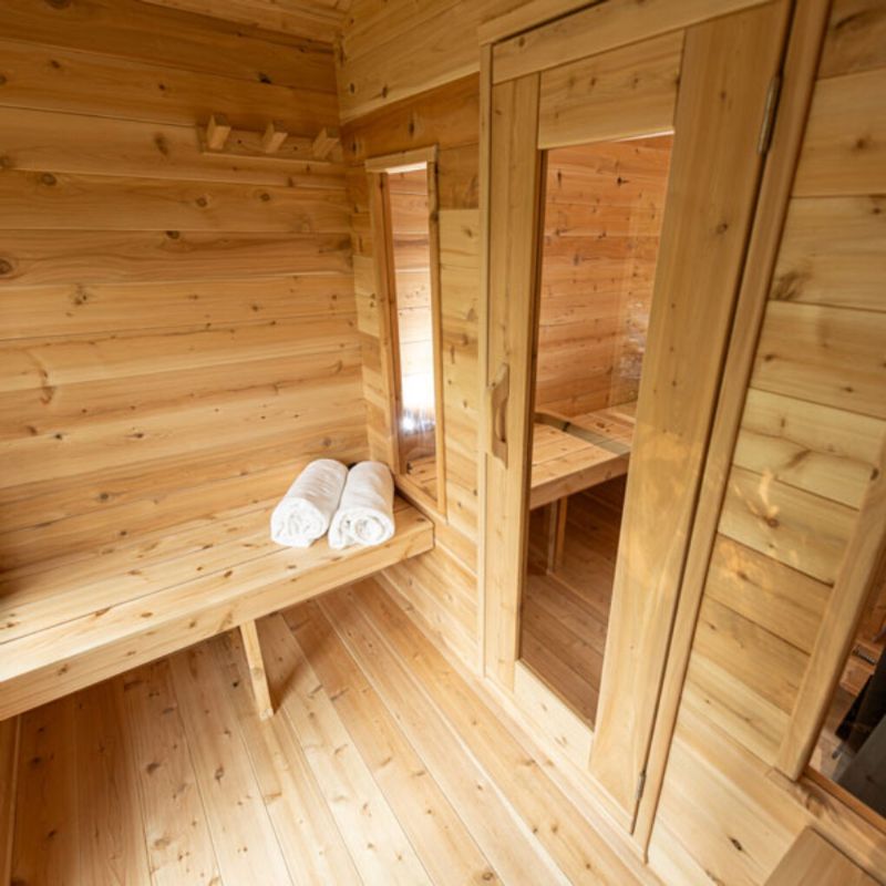 Georgian Outdoor Sauna with Changeroom - 6 Person | Dundalk CTC88CW
