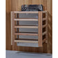 Gargellen 5 Person Hybrid Sauna - guard rail around sauna heater