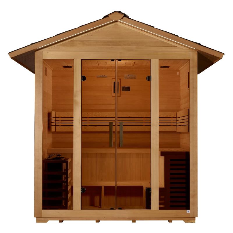 Vorarlberg Outdoor Steam Sauna - direct front view