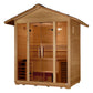 Vorarlberg Outdoor Steam Sauna - angled front view