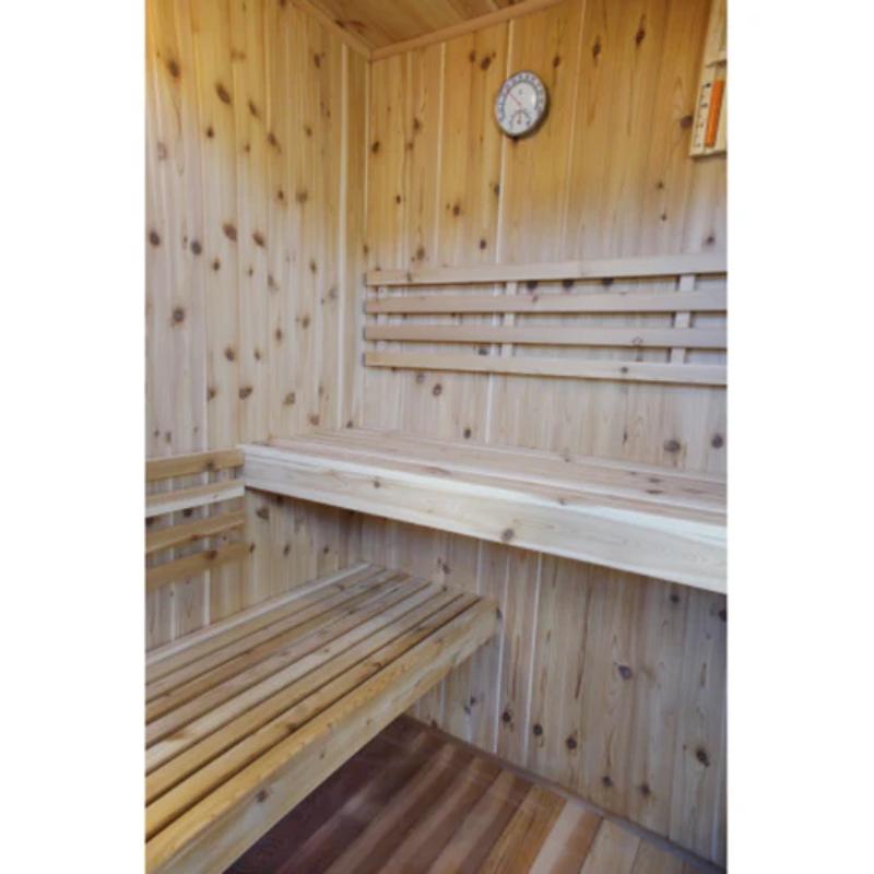 Hampton 3 Person, Traditional Sauna - corner double bench