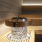Cilindro Half Series Sauna Heater - installed