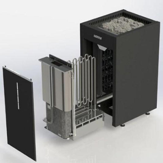 Harvia Virta Combi Series 10.5kW Sauna Heater-showing inside components