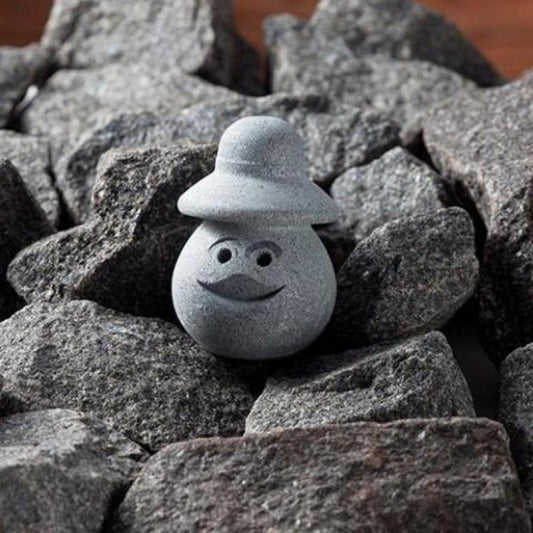 Hukka Lyyli - Sauna Elf with Bucket Hat in rocks