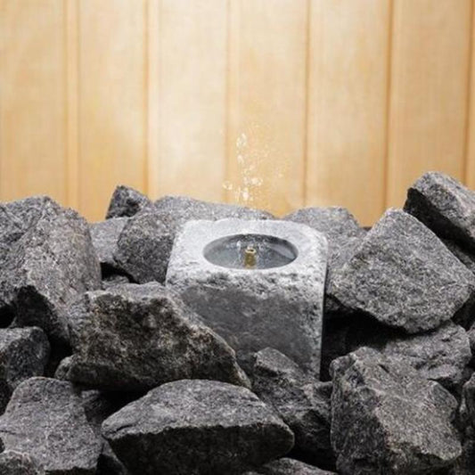 Hukka SaunaSimo - Sauna Fountain and Essence Diffuser in rocks