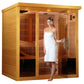 Dynamic Saunas Monaco GDI-6996-01 | 6 Person Infrared Sauna - full view with model