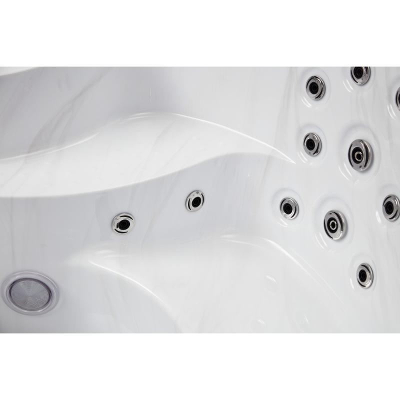 Oscar 6 Person Hot Tub - interior view of jets and light, no water