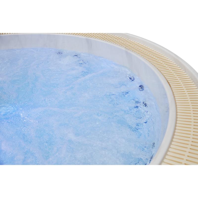 Oscar 6 Person Hot Tub - close up of the water churning in the tub with jets on