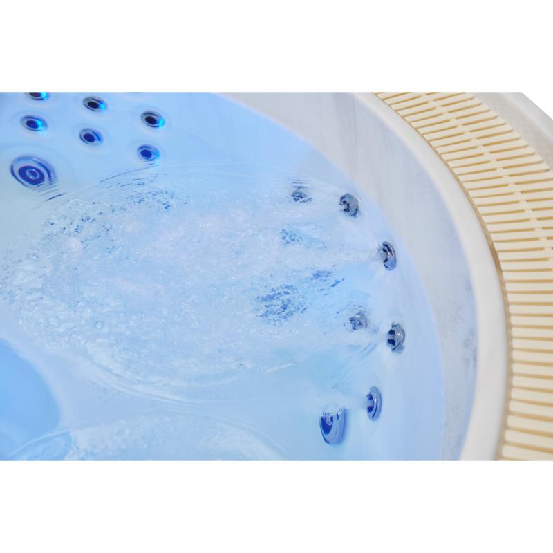 Oscar 6 Person Hot Tub - water churning, jets on