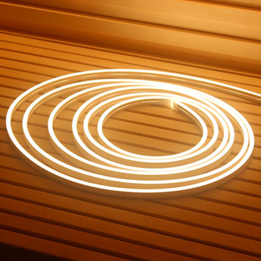 Flexible LED Sauna Light Kit - coil strip turned on