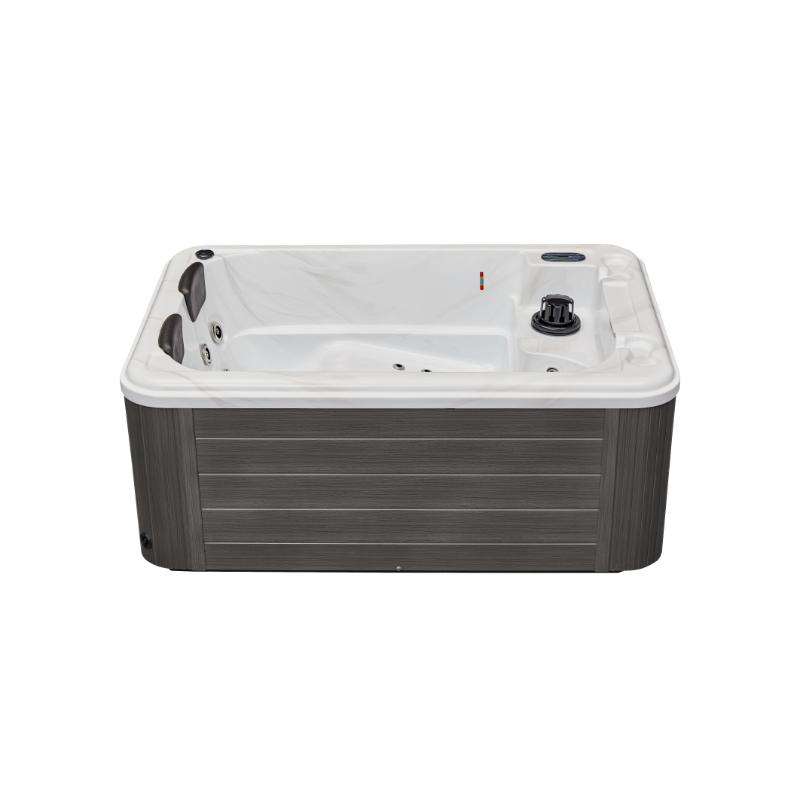 Riley 3 Person Hot Tub - full side view, empty