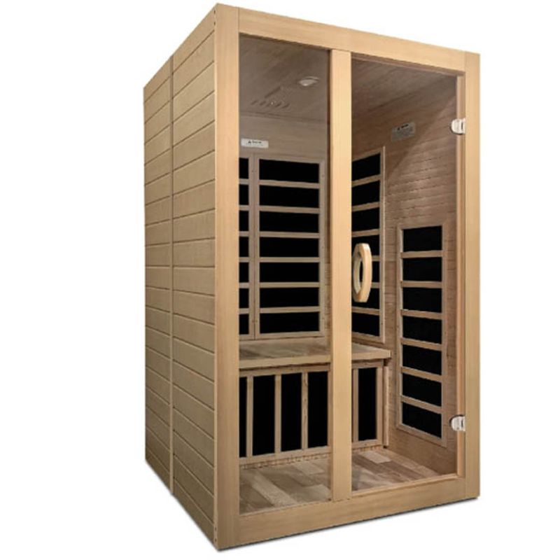 Santiago DYN-6209-02 Infrared Sauna - front angle view