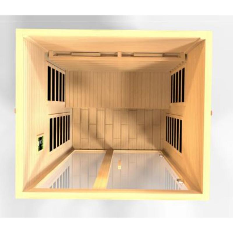 Dynamic Saunas Santiago DYN-6209-03 | 2 Person Indoor Full Spectrum Infrared Sauna