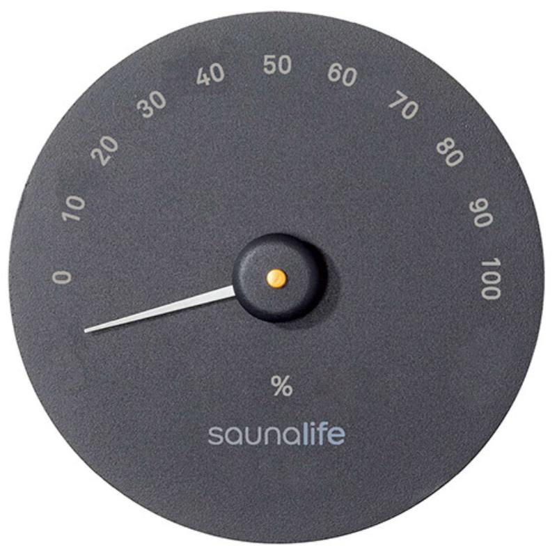 SaunaLife SaunaGear Hygrometer - Black