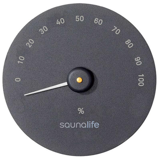 SaunaLife SaunaGear Hygrometer - Black