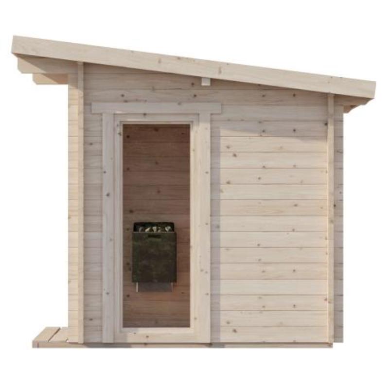 SaunaLife Outdoor Sauna G4-side door
