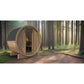 SaunaLife Ergo Barrel Sauna Model E6W  | 3 Person Sauna with Rear Window