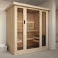 SaunaLife 3 Person Indoor Home Sauna Model X6 - full view