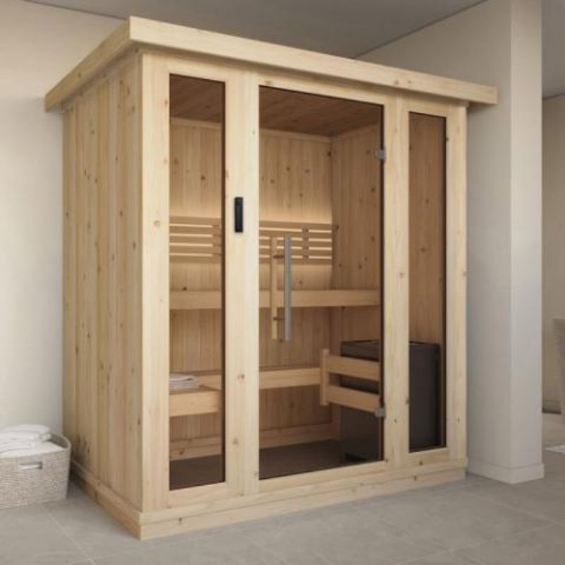 SaunaLife 3 Person Indoor Home Sauna Model X6 - full view