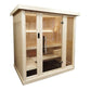 SaunaLife 3 Person Indoor Home Sauna Model X6 - angled front view