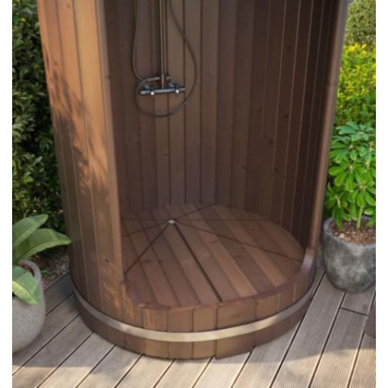 SaunaLife Outdoor Shower Model R3-view of interior base