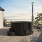 SaunaLife Wood-Fired Hot Tub - side view