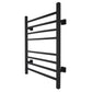 Sierra Black TW-SR08GS-HP Towel Warmer - angled front view