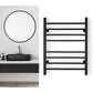 Sierra Black TW-SR08GS-HP Towel Warmer - on bathroom wall