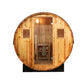 Solace Barrel Sauna - direct front view