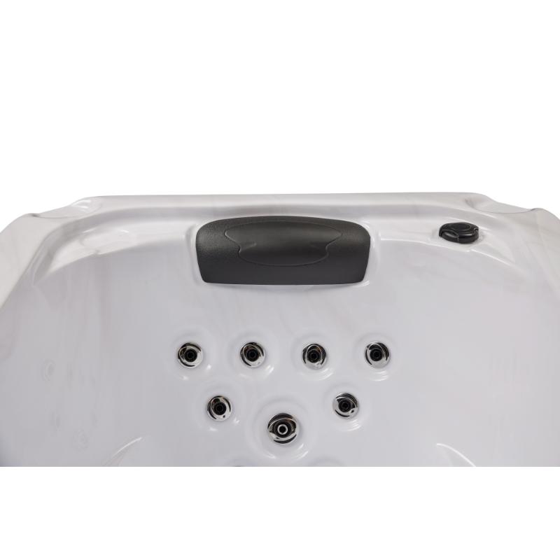 Solo 1 Person Hot Tub - close up view of the headrest and jets