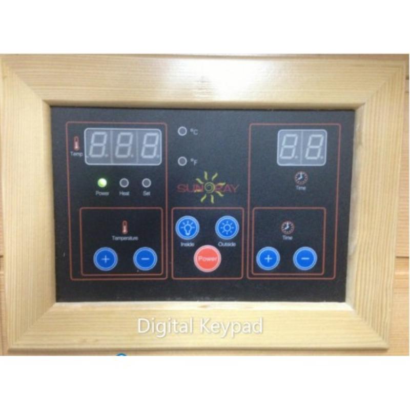 4 Person Outdoor Infrared Sauna-Digital Keypad